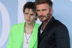 David Beckham i Cruz Beckham na pokazie mody