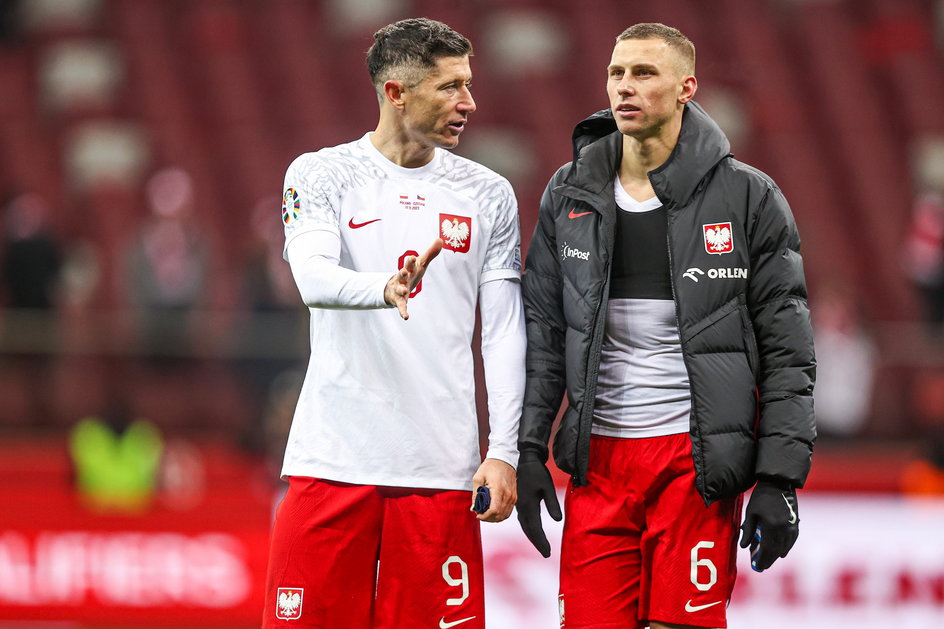 Robert Lewandowski i Jakub Piotrowski