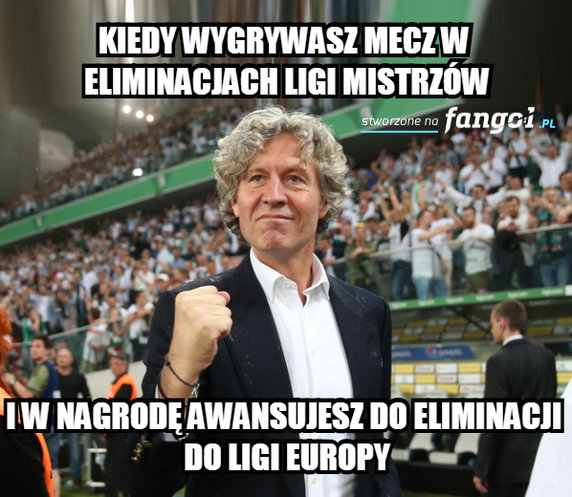 Legia odpadła z eliminacji Ligi Mistrzów. Memy po meczu ze Spartakiem Trnava