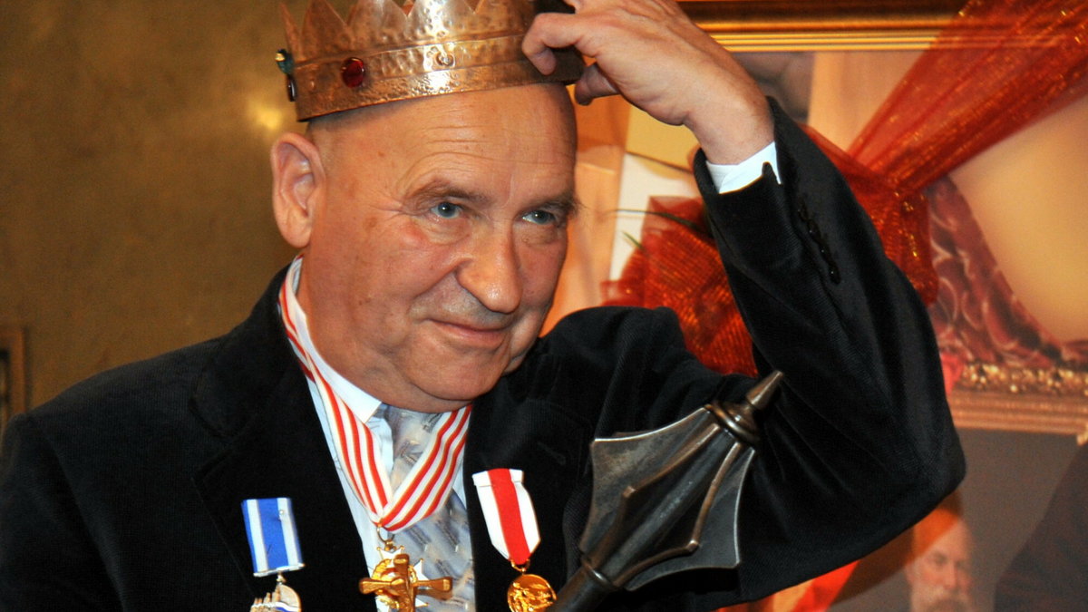 Leszek Mazan podczas jubileuszu 70. urodzin (2012 r.)