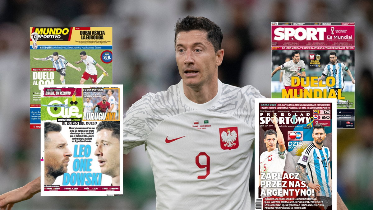 Robert Lewandowski i okładki gazet