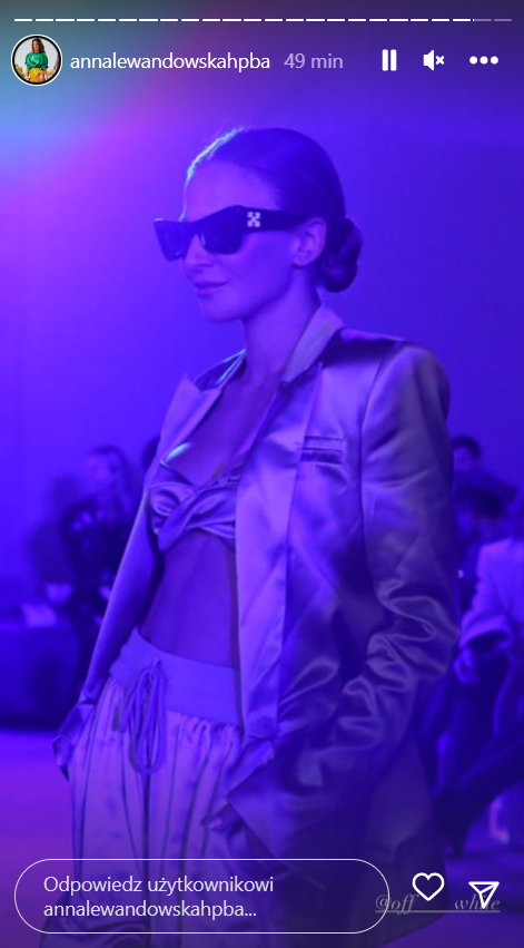 Anna Lewandowska na Paris Fashion Week