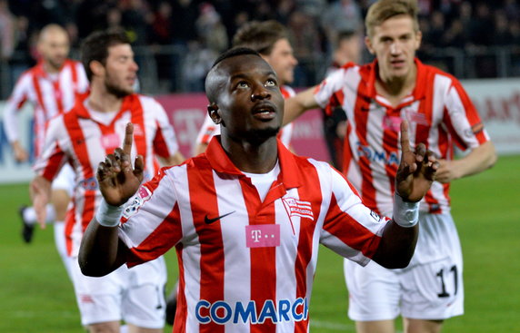 PIŁKA NOŻNA LIGA POLSKA CRACOVIA GÓRNIK ZABRZE (Saidi Ntibazonkiza)