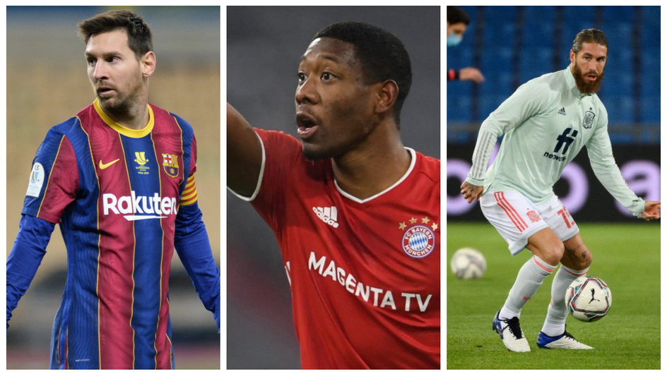 Leo Messi, David Alaba, Sergio Ramos