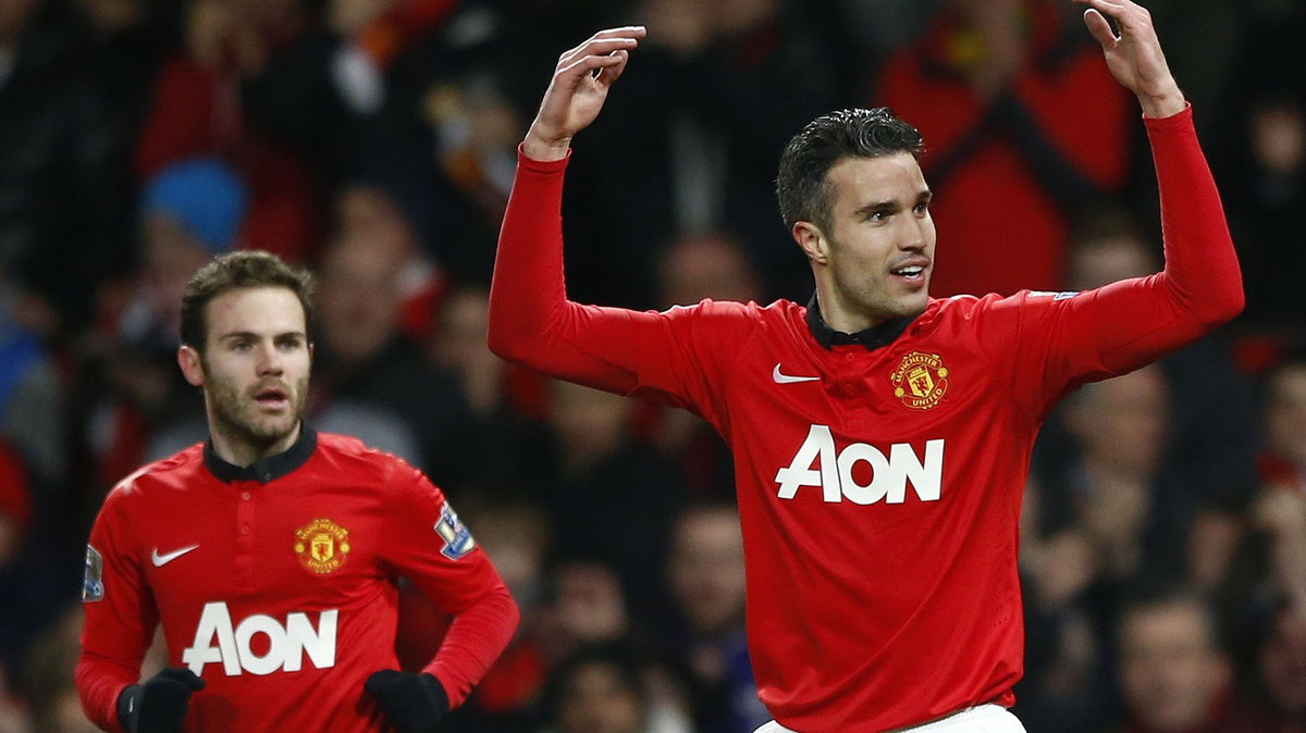  Juan Mata (L) i Robin van Persie (P)