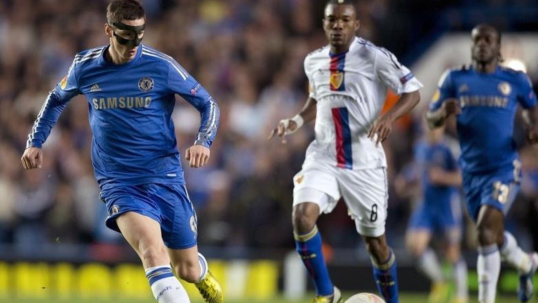 Fernando Torres w meczu Chelsea - Basel