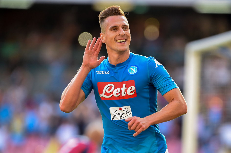 Arkadiusz Milik w barwach SSC Napoli 