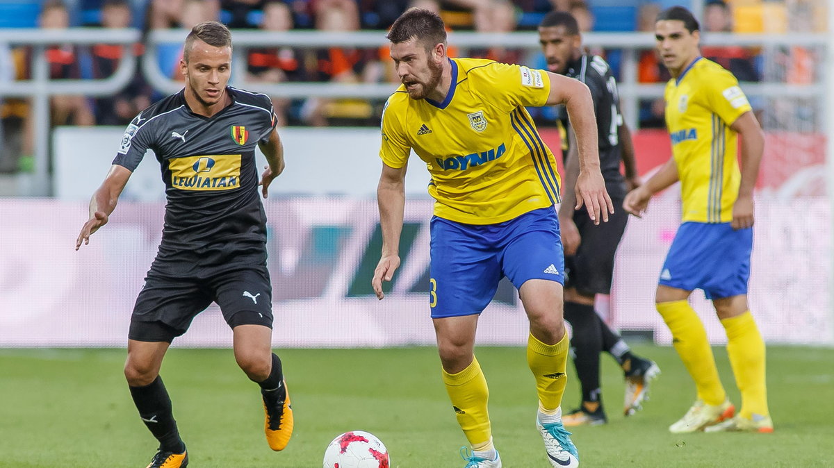 Pilka nozna. Ekstraklasa. Arka Gdynia - Korona Kielce. 07.08.2017