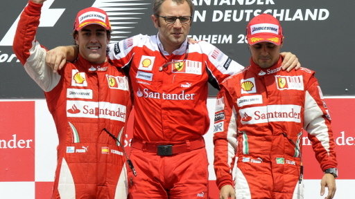 Stefano Domenicali ze swoimi kierowcami