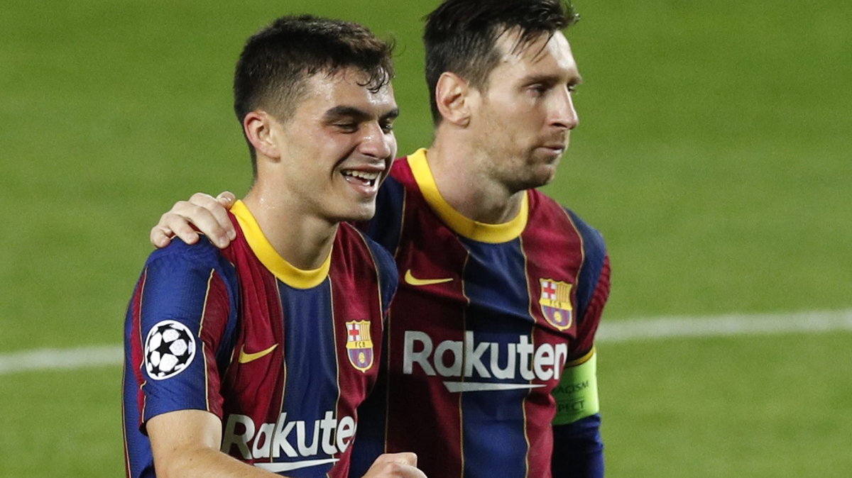 Pedri i Lionel Messi