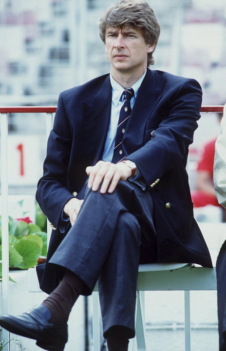 Arsene Wenger, menedżer Arsenalu Londyn, w 1992 roku