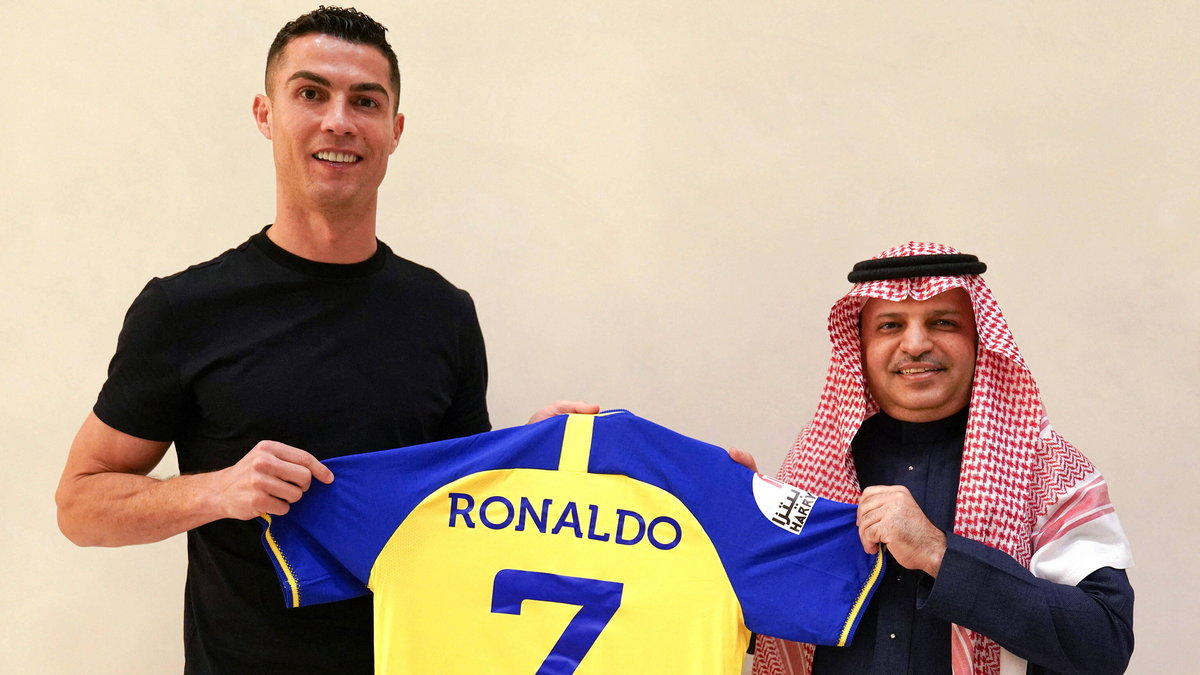 Cristiano Ronaldo z koszulką Al-Nassr