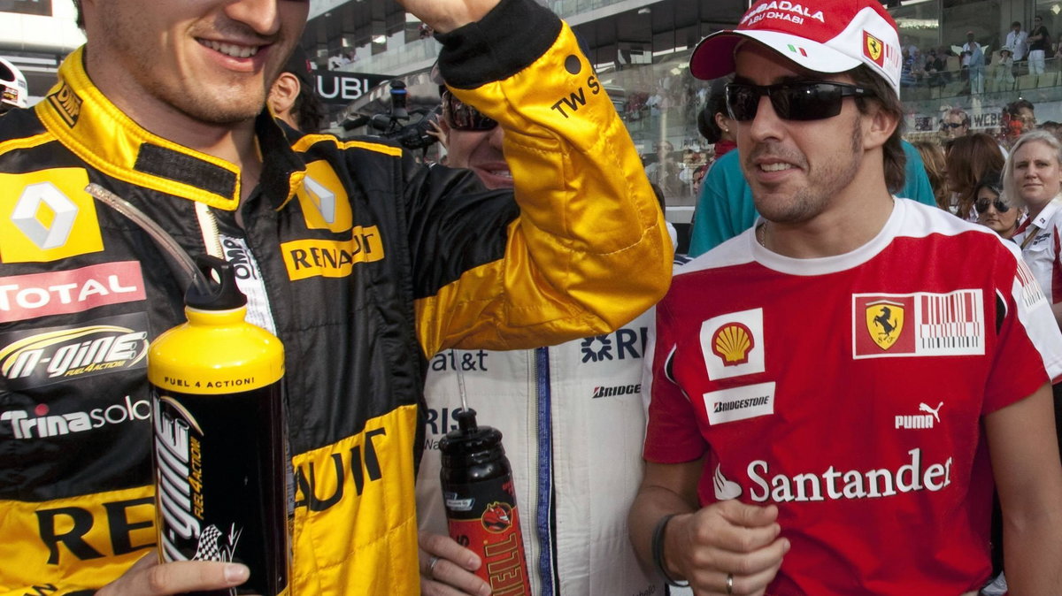 Robert Kubica (z lewej) i Fernando Alonso