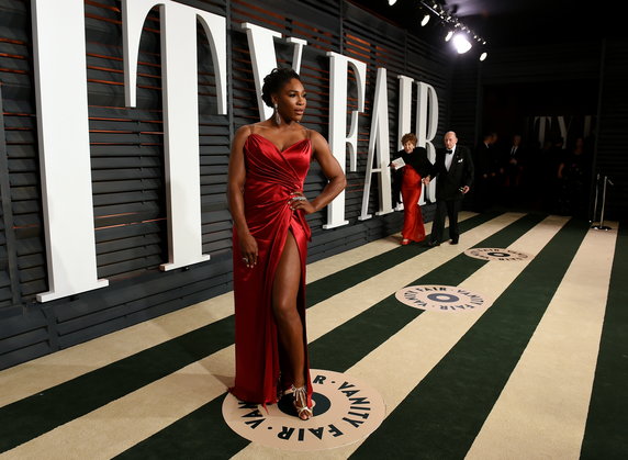 Serena Williams podczas Vanity Fair Oscar Party 2015