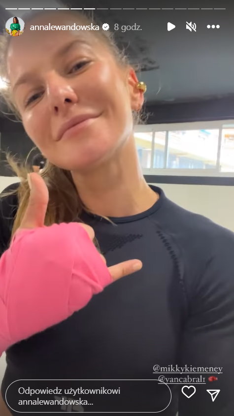 Anna Lewandowska pokazała wideo z treningu bokserskiego