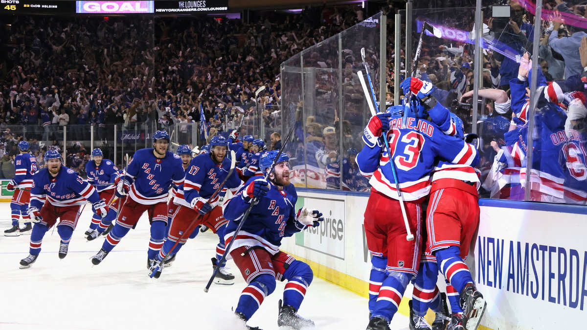 Radość graczy New York Rangers