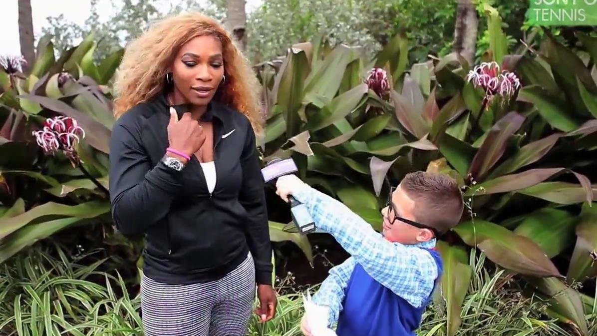 Serena Williams, w gradobiciu pytań reportera Frankiego