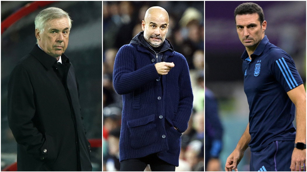 Carlo Ancelotti, Pep Guardiola, Lionel Scaloni