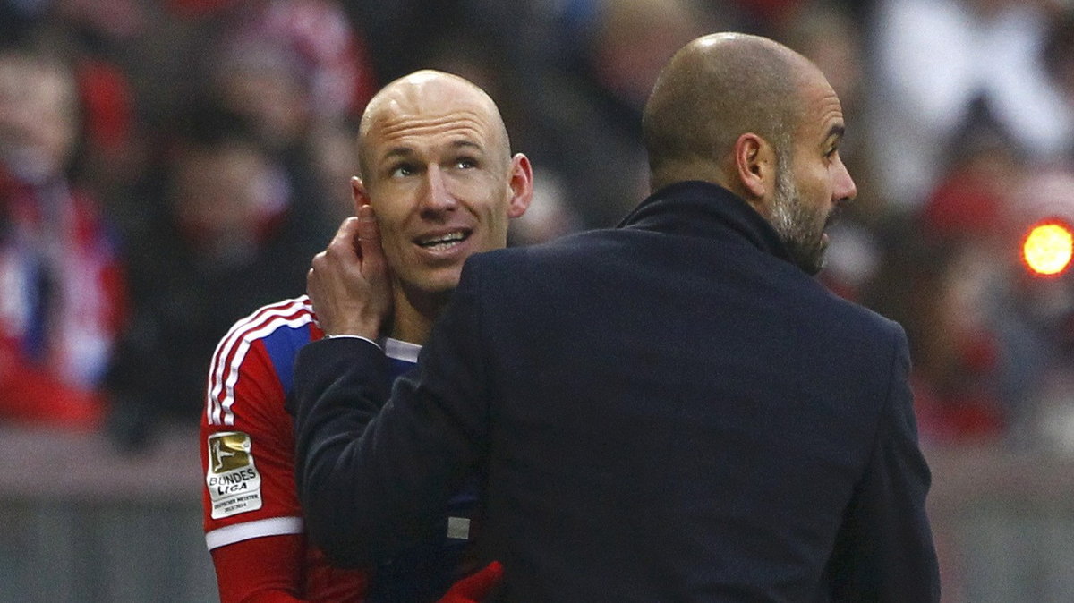 Arjen Robben i Josep Guardiola