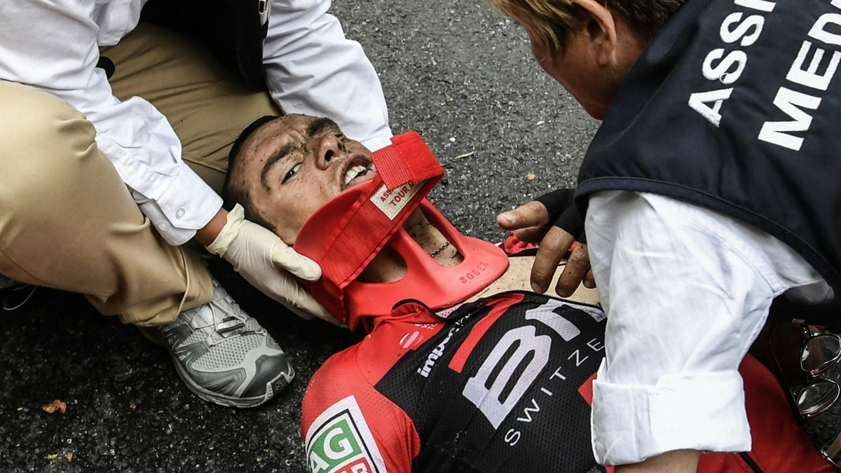 Richie Porte był przytomny po wypadku, szukał okularów