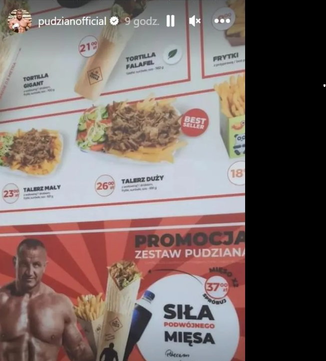 Mariusz Pudzianowski został twarzą kebabu