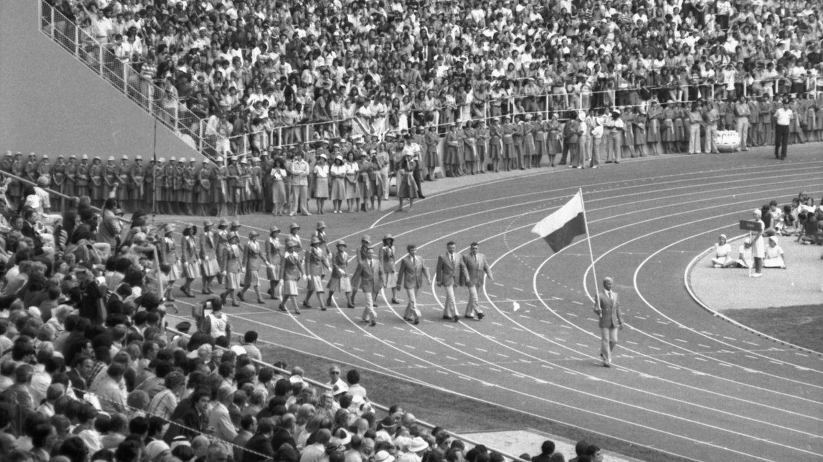 Ceremonia otwarcia igrzysk olimpijskich w Montrealu