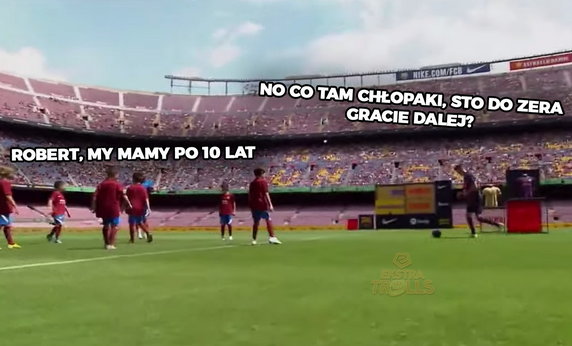 Memy po prezentacji Roberta Lewandowskiego na Camp Nou