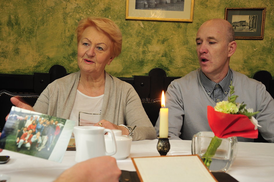 Krzysztof Berendt (z prawej) z mamą Jadwigą