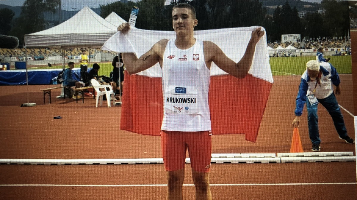 Michał Krukowski po zwycięstwie w Bańskiej Bystrzycy, fot. Janusz Rozum