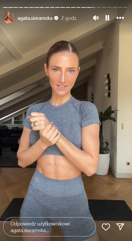 Agata Sieramska pokazała wideo po treningu