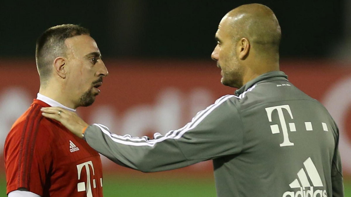 Franck Ribery i Pep Guardiola