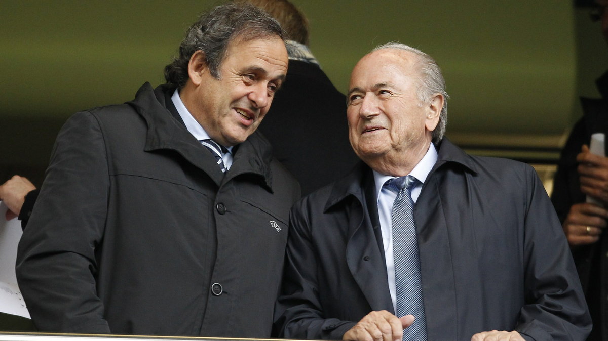 Michel Platini i Sepp Blatter