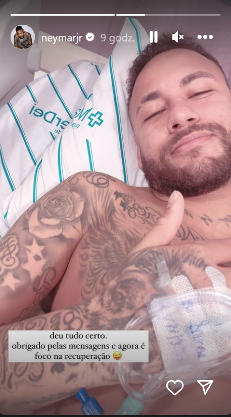 Neymar pokazał zdjęcie ze szpitala