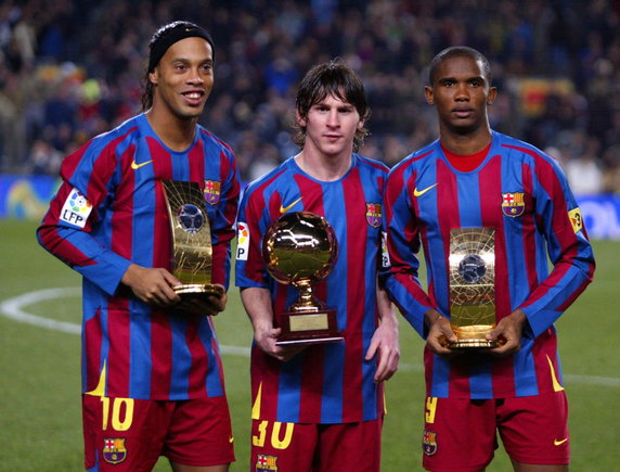 Ronaldinho, Samuel Eto’o, Lionel Messi