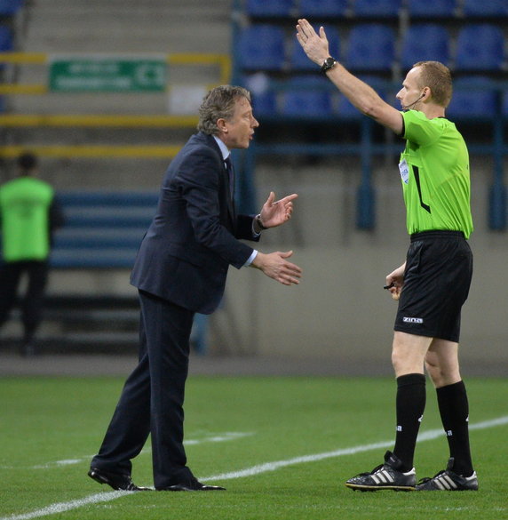 PIŁKARSKA EKSTRAKLASA WISŁA KOTRA ZAWISZA  ( Marcin Borski Ryszard Tarasiewicz)