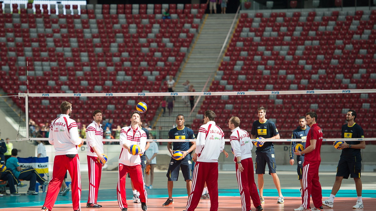 Trening reprezentacji Polski i Brazylii na Stadionie Narodowym