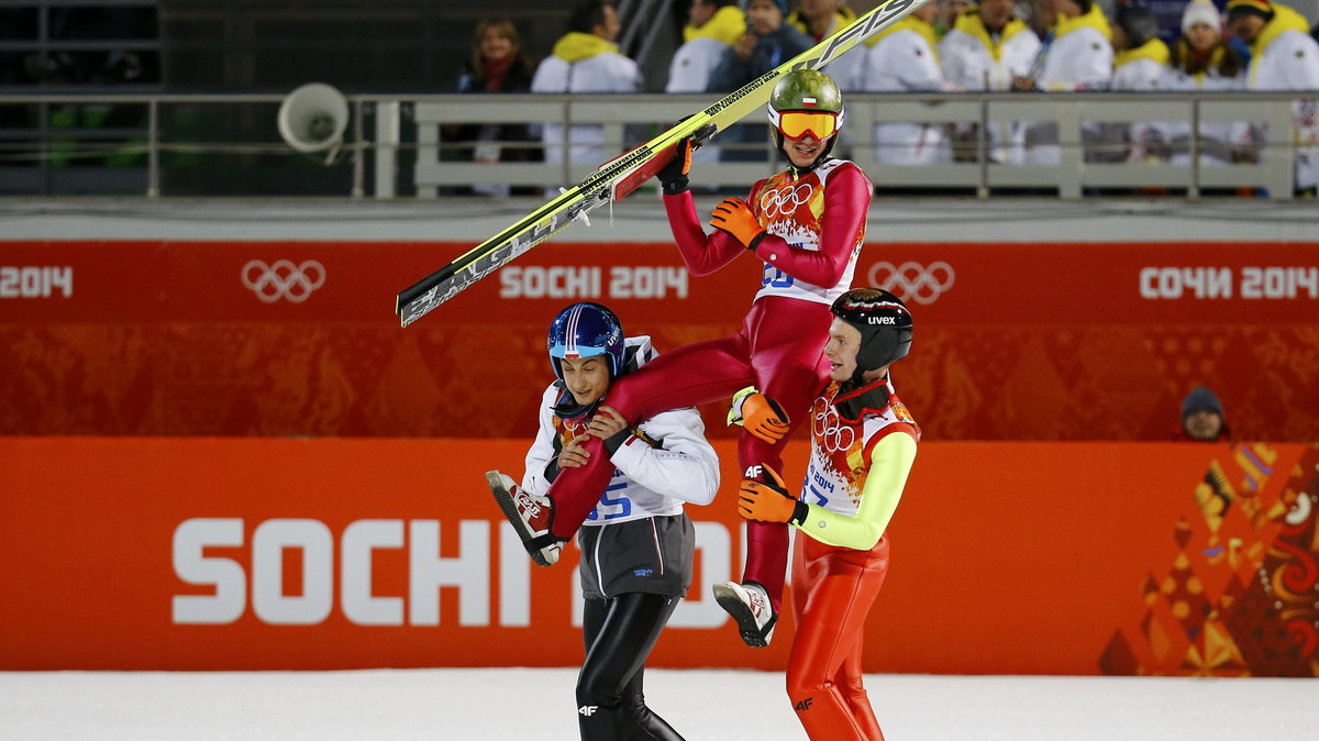 Maciej Kot, Adam Małysz i Jan Ziobro