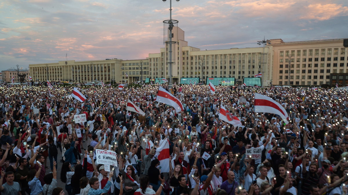 Wielkie protesty na Białorusi