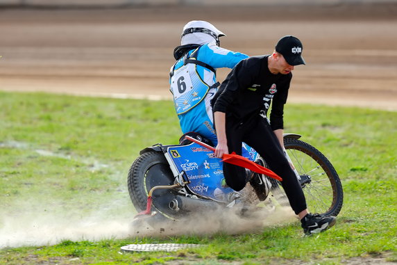 Jan Heleniak w meczu Start - Unia Tarnów