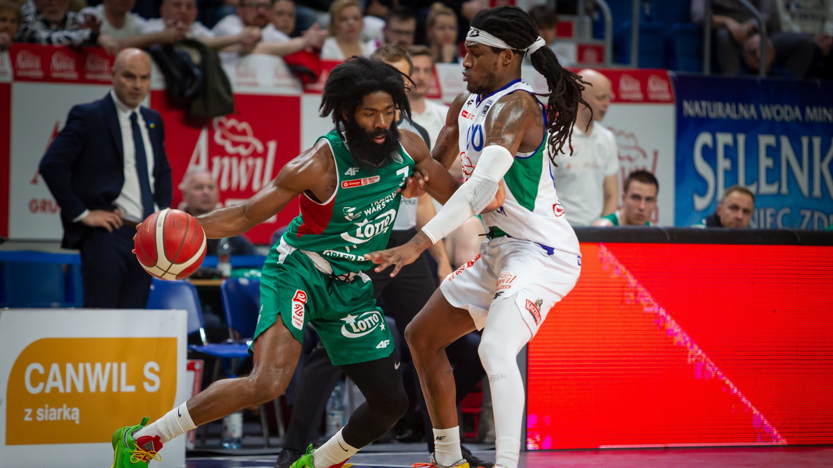 Robert Johnson (Legia Warszawa) i Kyndall Dykes (Anwil Włocławek)