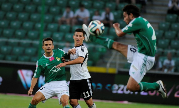 PIŁKA NOŻNA EKSTRAKLASA LEGIA PGE GKS BEŁCHATÓW (Arkadiusz Piech Paweł Baranowski Patryk Rachwał )