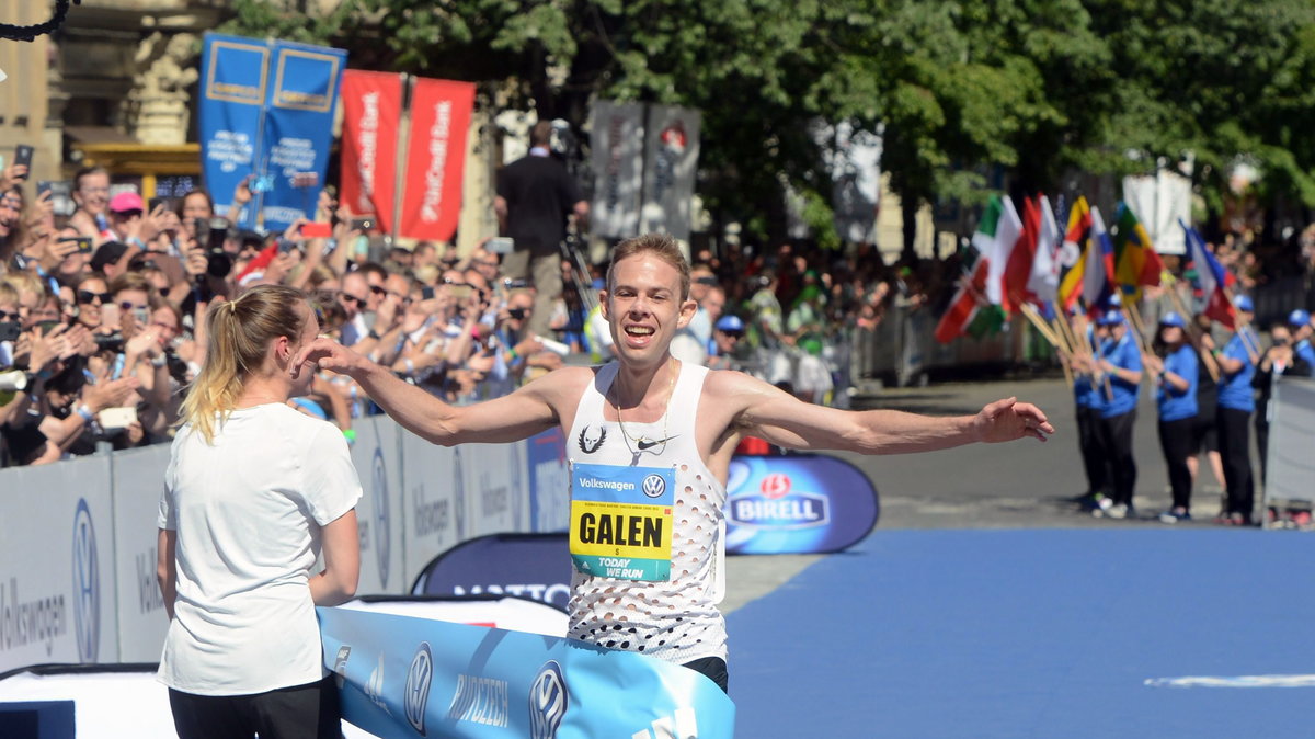 Galen Rupp na mecie maratonu w Pradze