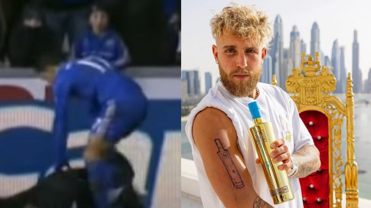 Eden Hazard kopiący Charliego Morgana i Jake Paul reklamujący Au Vodka.