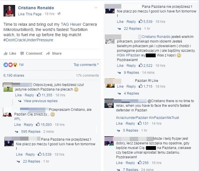 FB Cristiano Ronaldo/screen