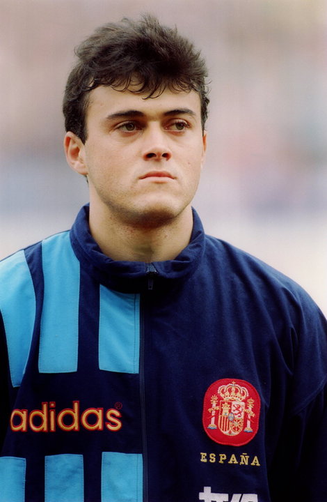 Luis Enrique, trener FC Barcelona, w 1993 roku