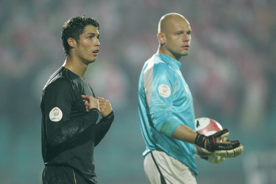Cristiano Ronaldo i Wojciech Kowalewski