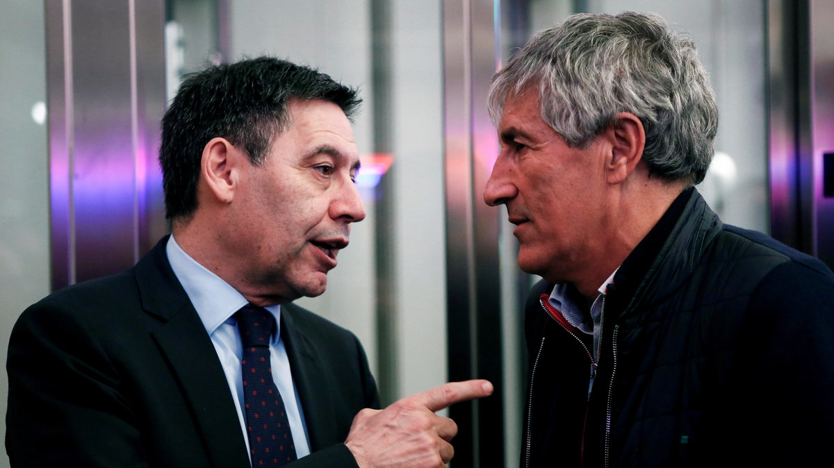 Josep Maria Bartomeu i Quique Setien