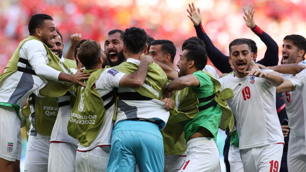 Radość piłkarzy Iranu