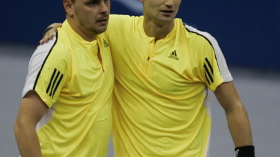 Mariusz Fyrstenberg (z prawej), Marcin Matkowski (z lewej)