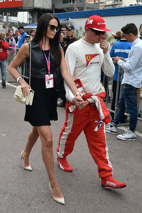 Kimi Raikkonen z żoną Minttu